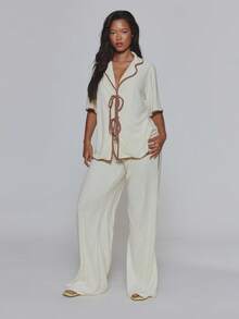 MUSERA Women Two-Piece Outfits - Beige - View 2