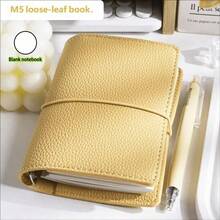 1 buah Sampul Notebook Isi Ulang M5 - Tekstur Kulit PU dengan Tali Portabel, Halaman Kosong yang Dapat Diisi Ulang, Notebook yang Dapat Digunakan Kembali, Cocok untuk Perjalanan, Ideal untuk Pecinta Buku Harian dan Pencatatan Kreatif Harian - Buku catatan kosong - View 17