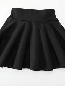 Long Sleeve Square Neck Tween Girl Sports Skirt Set, Ruffle Backless Design, Multi-Layer Criss-Cross Hollow Tie Back, Autumn, Athletic Gym Dance Black - Black - View 8