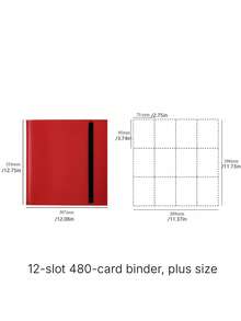 Card Binder With Side Pockets, Durable Collecting Album For Football Basketball Sports Cards, Card Storage Organizer - multicolor - View 4