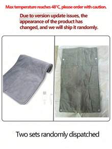 1个石墨烯恒温加热垫，家用USB加热垫，冬季多功能手肩保暖颈巾加热垫，全身保暖电热毯，适合办公和休闲，圣诞礼物，暖手宝，男士礼物，圣诞袜填充物，可充电暖手宝 - 灰色 - 查看 18