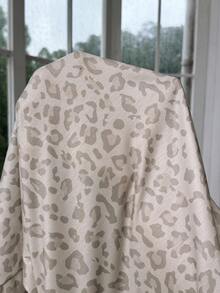 SHEIN EZwear 女款大尺碼休閒豹紋短版短袖T恤與寬腿褲兩件套 - 彩色 - 查看 8