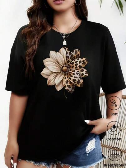 Camiseta de manga corta nueva primavera-verano, gramaje de 180 g. Estampado de dibujos animados, modelo para parejas.