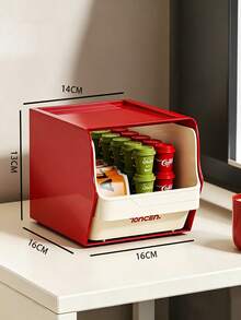 Haus Hana 1pc Wall Mount Tea Bag Storage Organizer, Snack & Instant Coffee Rack, Beverage Sundry Storage Box For Coffee Table Desktop - Multicolor - View 6