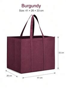 1/3/5Pcs Large Foldable Reusable Non-Woven Shopping Storage Bags, Multi-Purpose Totes For Travel Camping Grocery Kitchen, Harvest Halloween Day Of The Dead Gift Bag Kitchen Accessories - Multicolor - View 12