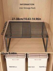 Estantería de almacenamiento ajustable y expandible de alta resistencia - Organizador de metal apilable que ahorra espacio con superficie pulida, sin necesidad de montaje. Adecuado para cocina, dormitorio, organización de escritorio, estantes multifuncionales, estantes para zapatos, soluciones de almacenamiento, almacenamiento de armarios, estantes de armario, organización y almacenamiento de gabinetes. - Multicolor - Ver 18