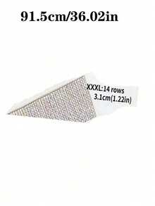 1 yarda de Cinta de Cristal Rhinestone Autoadhesiva, Tiras de Rhinestone, Pegatinas de Cinta Brillante de Diamante DIY para Manualidades, Decoración de Teléfonos y Automóviles - Blanco - Ver 7