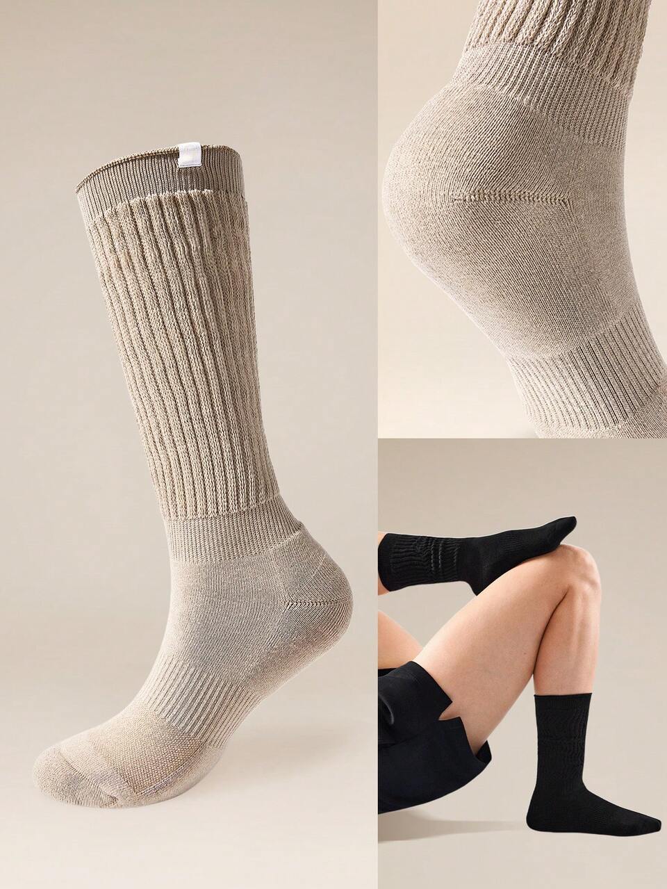 Cozy Cotton-Blend Slouch Daily Support Socks
