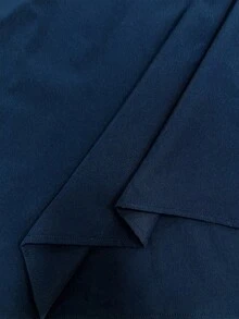 Rafferiza Váy nữ thời trang mới không tay nhún bèo xẻ tà phong cách Âu Mỹ - Xanh đậm - Xem 8