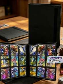 Card Binder With Side Pockets, Durable Collecting Album For Football Basketball Sports Cards, Card Storage Organizer - multicolor - View 1