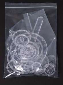 MINKOJA 22件/套 魔幻繪畫工具文具 魔幻尺組 不同種類可繪圖尺 生日禮物、聖誕禮物、獎勵禮物 - 22件套 - 查看 10