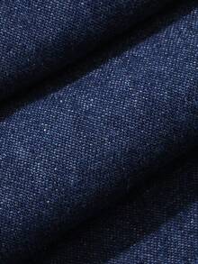 FRIFUL Women's Casual Daily Denim Dress With Back Knot Design - Blue - View 2