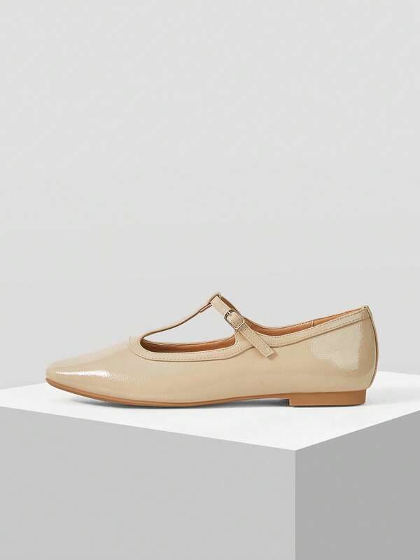 MOTF WOMEN'S T-STRAP FLAT SHOES