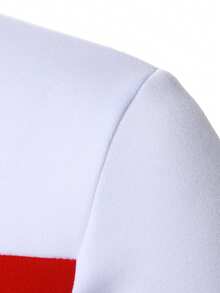 Manfinity Homme 男士標準版街頭風休閒套頭運動衫，適合日常穿著 - 彩色 - 查看 4