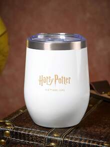 HARRY POTTER X SHEIN 360 ml/12 oz 不鏽鋼防漏蓋隨行杯，適用熱飲/冷飲，適合大多數杯架，禮品首選 - 白色 - 查看 2