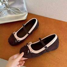 Zapatos Planos De Mujer - Coffee Brown - View 2