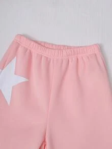 SHEIN Sparklyn Ensemble décontracté 3 pièces pour adolescentes, automne/hiver, couleur unie, avec sweat-shirt zippé doublé thermique, camisole et pantalon large, tenue à la mode pour le quotidien, les trajets et l'école - Rose bonbon - Voir 6