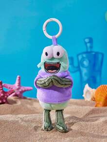 SpongeBob SquarePants | POKOJA LAND ,A Co-Branded 3D Plush Keychain, Cute Standing Shape, Classic Design, Can Be Hung On Bags, Key Chains, Schoolbags, Etc., Suitable For People Of All Ages Including Teenagers And Adults. - Green - View 1