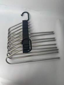 Basic Model Pants Rack, Multi-Functional Foldable Multi-Layer Pants Hanger For Home And Dormitory,Less Pants Hanger Storage Magic Tool Daily Necessities, Home MagicLess Pants Clip Closet Storage Pants - Multicolor - View 6