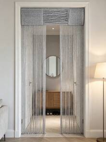1 Piece 100*200cm Straight Curtain, Wedding Decoration Door Curtain, String Curtain, Home Decor Curtain, Ready-Made Hanging Curtain, Partition Curtain - 1PC - View 9