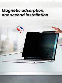 Teckwe 1pc Magnetic Removable Screen Protector For BookPro Laptop Easy Installation Bubble-Free Application Multiple Styles Available High Definition Anti-Scratch Protective Film Perfect For Daily Home And Office Use Durable And Practical Laptop Accessory - View 4