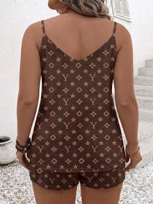 Women's Printed Pattern Casual Versatile Plus Size 2 Pieces Set, Spring/Summer - Multicolor - View 2