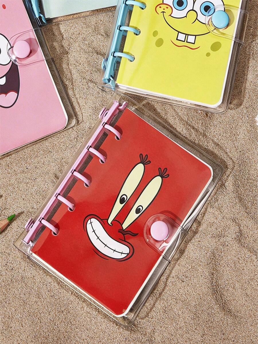 SpongeBob SquarePants | SHEIN Bloc de notas de PU - B - Ver 1