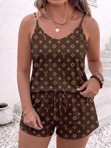 Women's Printed Pattern Casual Versatile Plus Size 2 Pieces Set, Spring/Summer - Multicolor - View 4