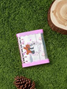 We Bare Bears X Joivida Digital Painting Fun Cute Cartoon Bear Letter Print Loose-Leaf Binder Photo Album - A - View 2