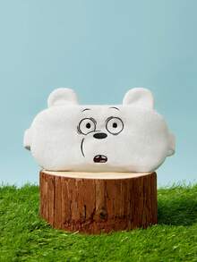 We Bare Bears X Joivida 1個 3色可選刺繡可愛泰迪熊絨毛睡眠眼罩 柔軟全遮光彈性眼罩 旅行小憩日常睡眠輔助，亦是適合週年或生日的可愛個性化禮物 - 彩色 - 查看 7