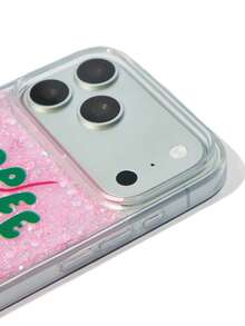 HARRY POTTER X SHEIN Cartoon Pattern Pink Glitter Mobile Phone Case, Anti-Drop Protective IPhone13-17 Mobile Phone Case. - Multicolor - View 4