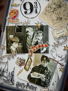 HARRY POTTER X SHEIN Cartoon Pattern Black Three-In-One Transparent Mobile Phone Case, Anti-Drop Protective IPhone13-17 Mobile Phone Case. - Multicolor - View 6