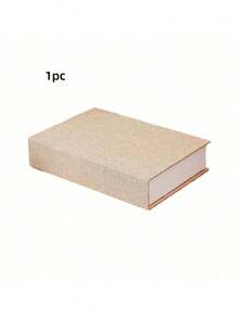 1/3pcs Decorative Book Boxes, Modern Faux Book Storage Boxes, Linen Imitation Books, Suitable For Bookshelf Decor, Coffee Table Books, DIY Crafts - Multicolor - View 10