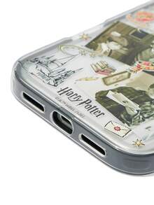 HARRY POTTER X SHEIN Cartoon Pattern Black Three-In-One Transparent Mobile Phone Case, Anti-Drop Protective IPhone13-17 Mobile Phone Case. - Multicolor - View 5