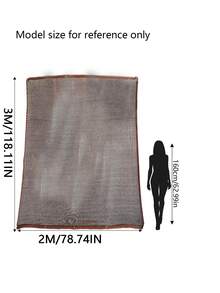 1 Piece Sunshade Fabric 90% Coffee Color Sunshade Net Suitable For Gardens, Patios, Plant Shade Sails, Greenhouses, Outdoor Gazebos, And Lawns.Making It Easier To Hang The Sunshade Net Cover. - Coffee Brown - View 3