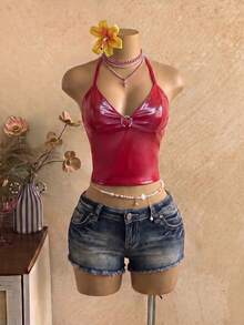 EgrlEra Camisetas & Tops de Tirantes de Mujer - Burdeos - Ver 1