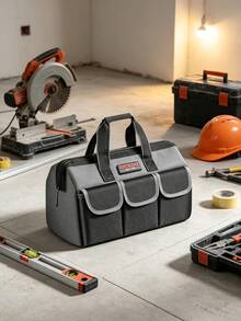 Multi-Functional Tool Kit, Multi-Functional Oxford Canvas Material, Electrical Tool Kit, Maintenance Hardware Tools, Thick And Wear-Resistant Storage Bag. - multicolor - View 6