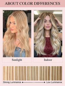 自然金blonde Balayage 蝴蝶髮束接髮 100% Remy 真人髮 不可見薄 PU 孔洞 Genius Weft 可裁剪 不糾結 輕量 縫接 微珠接髮 柔軟直髮 陽光吻痕挑染髮束 全長可選 - S8/22/8 - 查看 14