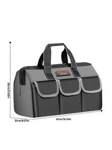 Multi-Functional Tool Kit, Multi-Functional Oxford Canvas Material, Electrical Tool Kit, Maintenance Hardware Tools, Thick And Wear-Resistant Storage Bag. - multicolor - View 3