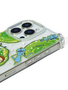 Rick and Morty X SHEIN Cartoon Pattern Transparent Mobile Phone Case, Anti-Drop Protective IPhone13-17 Mobile Phone Case - Multicolor - View 4