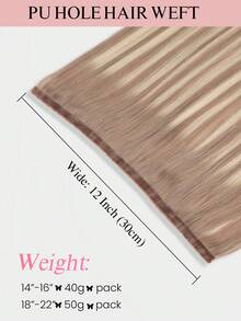 自然金blonde Balayage 蝴蝶髮束接髮 100% Remy 真人髮 不可見薄 PU 孔洞 Genius Weft 可裁剪 不糾結 輕量 縫接 微珠接髮 柔軟直髮 陽光吻痕挑染髮束 全長可選 - S8/22/8 - 查看 5