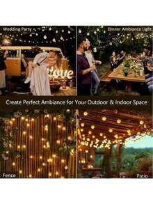 1PC Led  Solar Outdoor Bubble String Lights,,Crystal Ball Fairy Lights For Tents,Parties,Lawns,Camping,Gardens,Patios,Yards,Fences,Weddings, Birthdays - Bubble ball - View 5