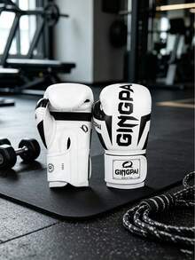 Breathable Mesh Boxing Gloves, Unisex, Suitable For Adults, Youth, Combat Sports, Sanda Training, Gym, And Home Use. - White Black - View 8