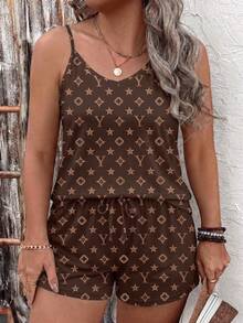 Women's Printed Pattern Casual Versatile Plus Size 2 Pieces Set, Spring/Summer - Multicolor - View 5