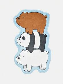 We Bare Bears X Joivida 1件地毯－授權卡通地墊，柔軟長毛家居裝飾 - 咱們裸熊 - 查看 5