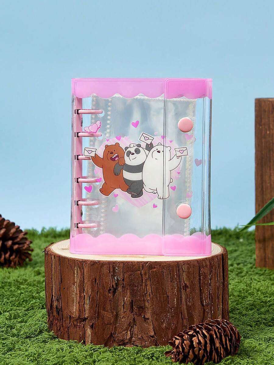 We Bare Bears X Joivida Digital Painting Fun Cute Cartoon Bear Letter Print Loose-Leaf Binder Photo Album - A - View 1