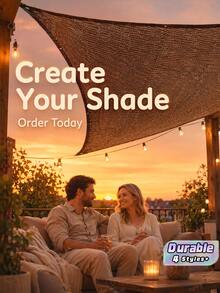 1 Piece Sunshade Fabric 90% Coffee Color Sunshade Net Suitable For Gardens, Patios, Plant Shade Sails, Greenhouses, Outdoor Gazebos, And Lawns.Making It Easier To Hang The Sunshade Net Cover. - Coffee Brown - View 1