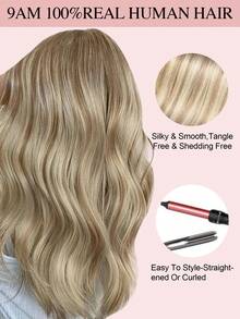 自然金blonde Balayage 蝴蝶髮束接髮 100% Remy 真人髮 不可見薄 PU 孔洞 Genius Weft 可裁剪 不糾結 輕量 縫接 微珠接髮 柔軟直髮 陽光吻痕挑染髮束 全長可選 - S8/22/8 - 查看 16