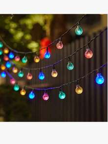 1PC Led  Solar Outdoor Bubble String Lights,,Crystal Ball Fairy Lights For Tents,Parties,Lawns,Camping,Gardens,Patios,Yards,Fences,Weddings, Birthdays - Bubble ball - View 6