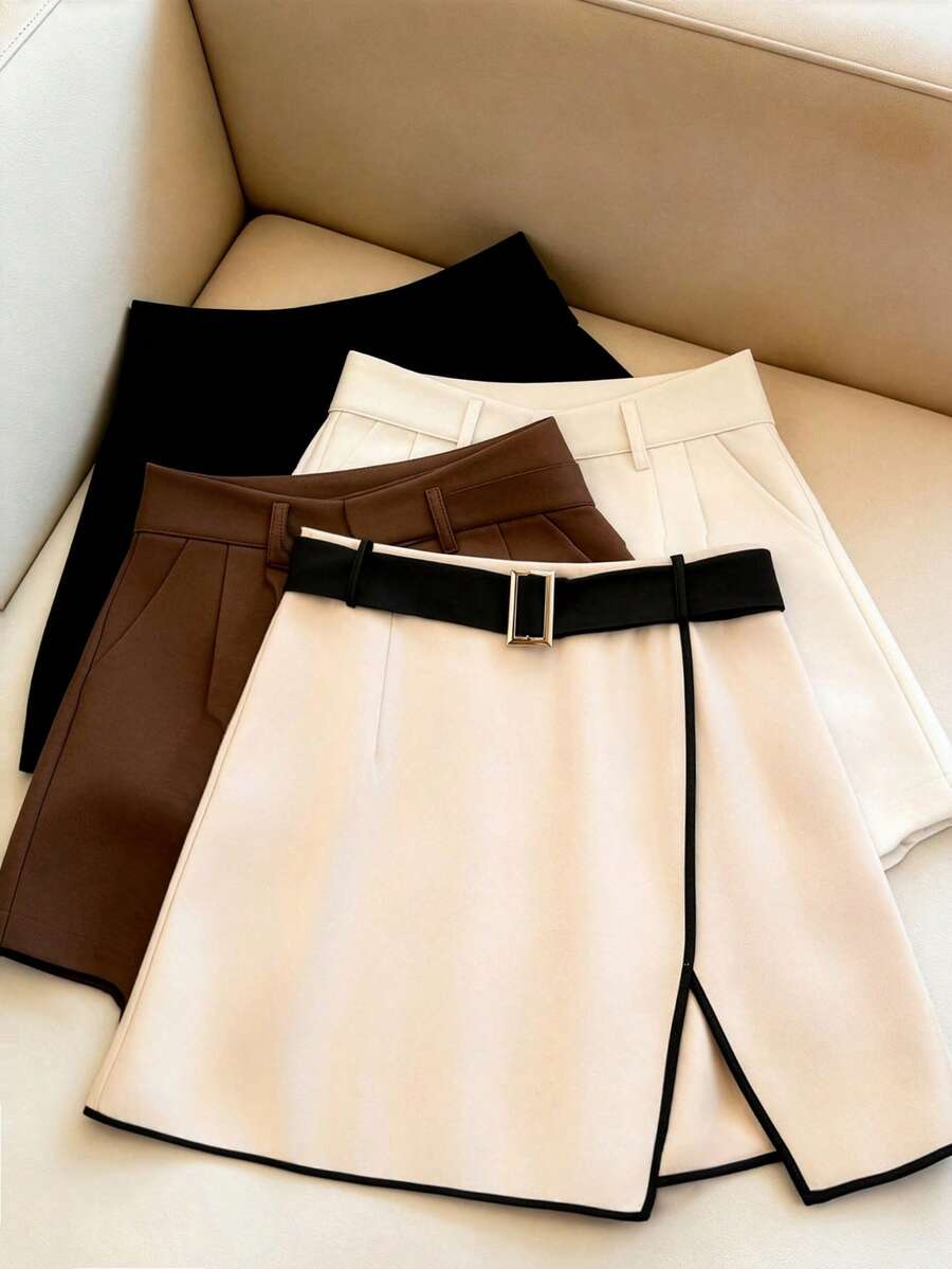 Elenzga Plus Size Women's Minimalist Business Casual Colorblock ...